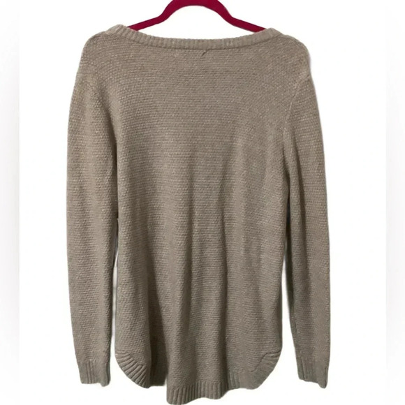 Pink Clover Beige Nikole Pull Over Knot Sweater Size 1X NWT - Picture 2 of 4